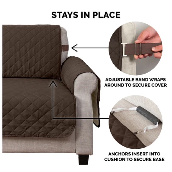 FurHaven Quilted and Reversible Furniture Protector for Sofa - Picture 3 of 6